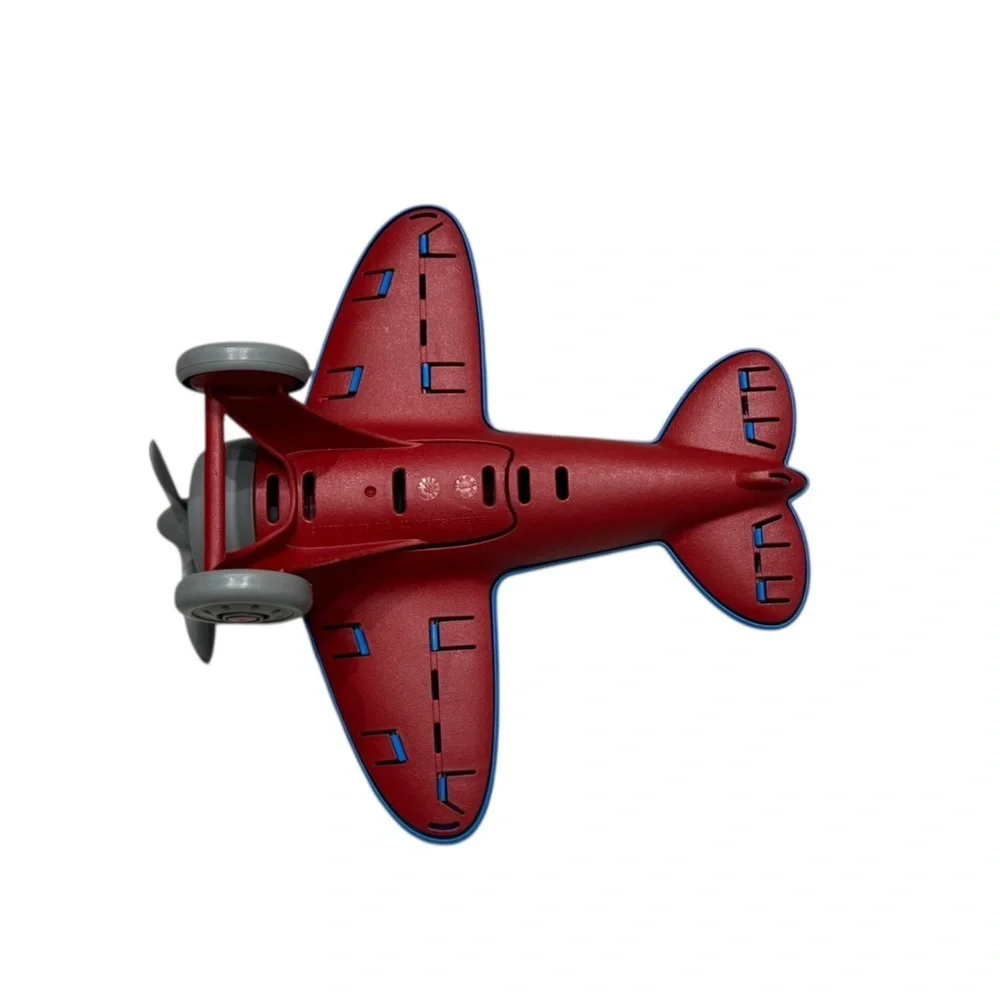 Green Toys: Red & Blue Airplane Toy Made From 100% Plastic